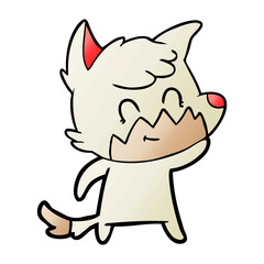 cartoon friendly fox