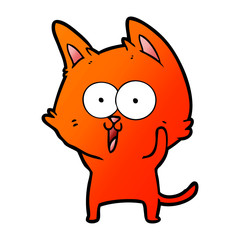 funny cartoon cat