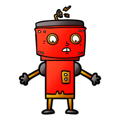 cartoon robot