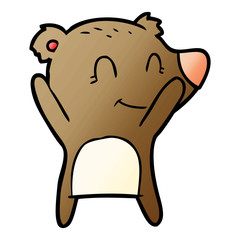 smiling bear cartoon