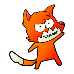 cartoon grinning fox