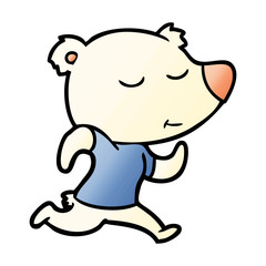 Obraz premium happy cartoon polar bear