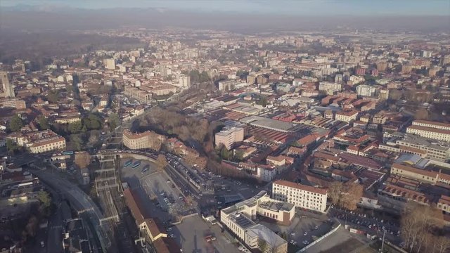 monza aerial view shot from 4k drone