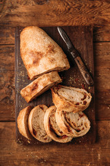 Bread with dried tomatoes and rosemary