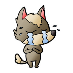 cartoon crying wolf