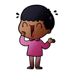 laughing cartoon man