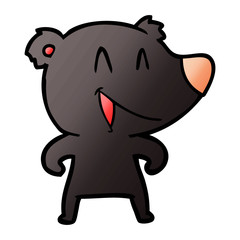 laughing bear cartoon