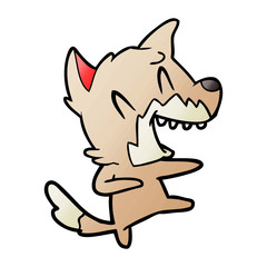 laughing fox dancing