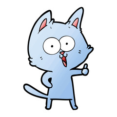 Obraz premium funny cartoon cat