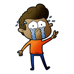 cartoon crying man