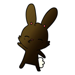 curious bunny cartoon