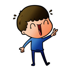 laughing cartoon man