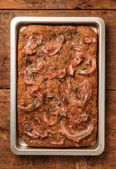 Focaccia with pancetta and rosemary