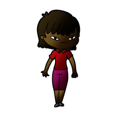 cartoon woman