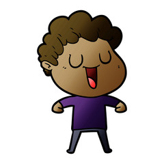 laughing cartoon man