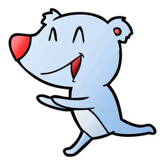 running bear cartoon