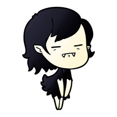 cartoon undead vampire girl