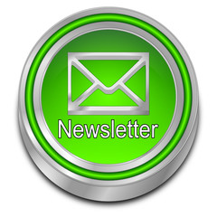 Newsletter Button - 3D illustration
