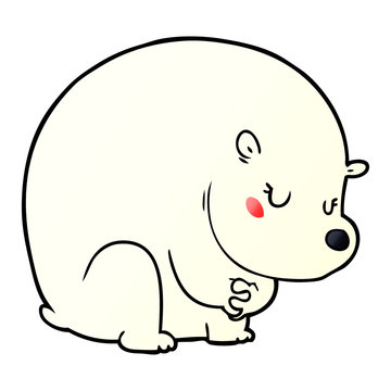 cute cartoon polar bear