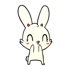 cute cartoon rabbit
