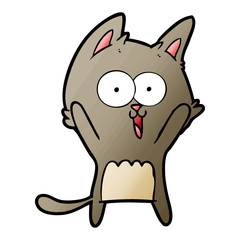 funny cartoon cat