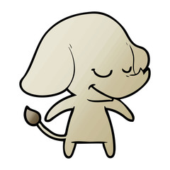 cartoon smiling elephant