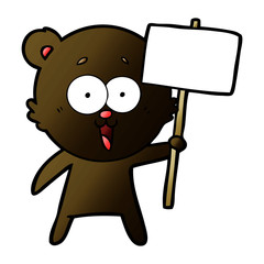 laughing teddy  bear cartoon