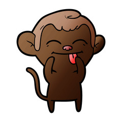 funny cartoon monkey
