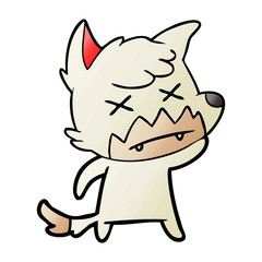 cartoon dead fox