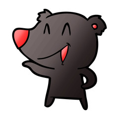 laughing bear cartoon