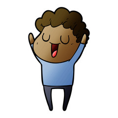 laughing cartoon man