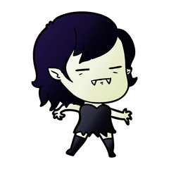 cartoon undead vampire girl