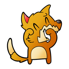 laughing fox cartoon