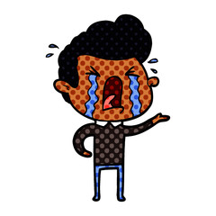 cartoon crying man