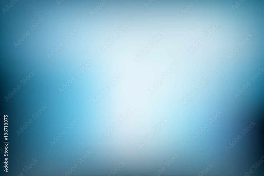 Aufkleber Blue Gradient Vector Background,Simple form and blend of color spaces as contemporary background graphic backdrop