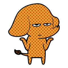 annoyed cartoon elephant