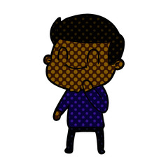 Obraz premium cartoon friendly man