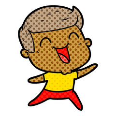 cartoon man laughing
