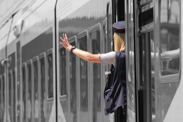 Azafata de tren