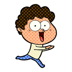 excited man cartoon