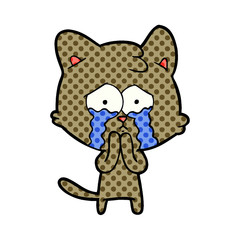 Obraz premium cartoon cat