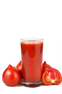 Tomato juice from fresh tomatoes