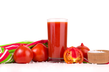 Tomato juice from fresh tomatoes