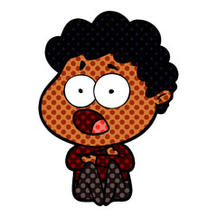 cartoon man gasping in surprise