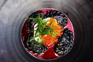 Fine dining cuisine - french dish on the table