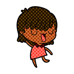 Obraz premium cartoon woman