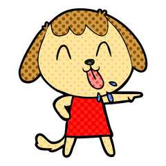 cute cartoon dog