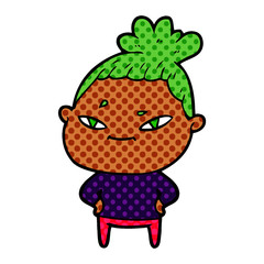 cartoon woman