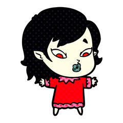 cute cartoon vampire girl