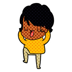 cartoon woman talking